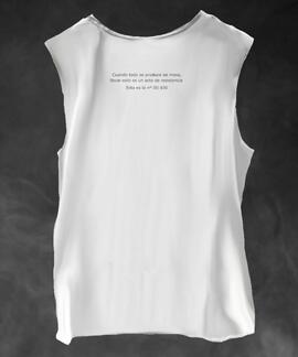 CAMISETA DE MUJER LASAL CHAOS BLANCO