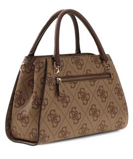 BOLSO DE MANO NOELLE II LUXURY SATCHEL LATTE LOGO