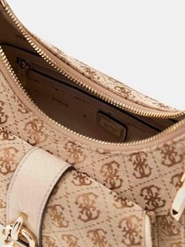 BOLSO AL HOMBRO JESSA LATTE LOGO