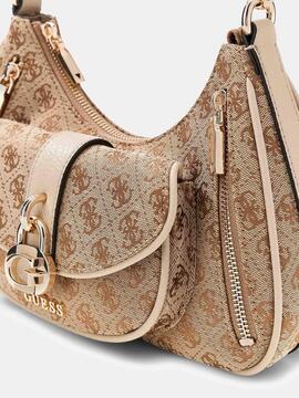 BOLSO AL HOMBRO JESSA LATTE LOGO
