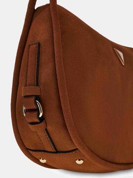 BOLSO AL HOMBRO DANYA HOBO DE ANTE COGNAC