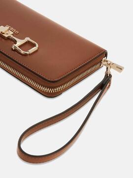 MAXI CARTERA JANIE CON LOGO COGNAC