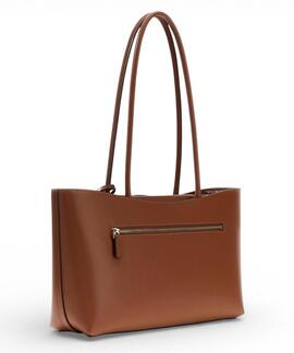 BOLSO SHOPPER JANIE CON LOGO COGNAC