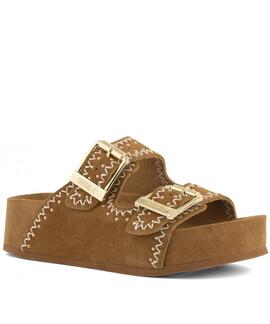 SANDALIAS DE PLATAFORMA DUNE ANTE MONOCOLOR CAMEL