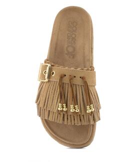 SANDALIAS SLOFIW SABOT ANTE MONOCOLOR BEIGE