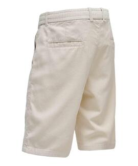 PANTAlLON JOGGER CORTO CON TENCEL COLOR CRUDO