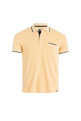 POLO DE COLOR LAVADO REGULAR FIT AMARILLO