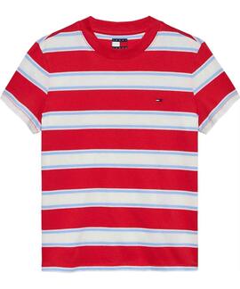 CAMISETA DE RAYAS REGULAR FIT RED ALERT / MULTI STRIPE
