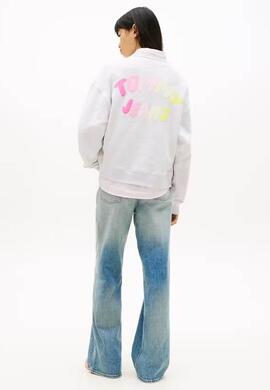 SUDADERA BOXY COLOR BUBBLE ICE GREY HEATHER