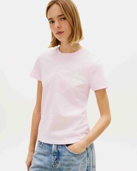 CAMISETA COLOR BUBBLE REGULAR FIT PEARLY PINK
