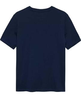 CAMISETA RELAXED FIT CON LOGO LINEAL MULTICOLOR DARK NIGHT N