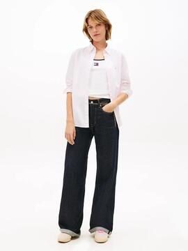 CAMISA DE POPELÍN REGULAR FIT DE RAYAS PEARLY PINK