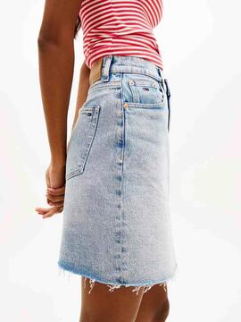 MINIFALDA VAQUERA MON CON TALLE SUPERALTO BJ8115 DENIM LIGHT