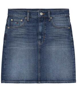 MINIFALDA VAQUERA MON CON TALLE SUPERALTO BJ8155 DENIM DARK