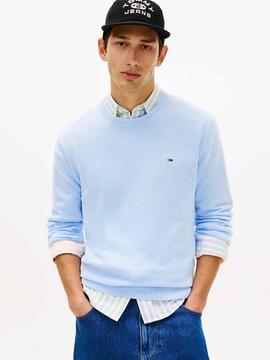 JERSEY SLIM FIT CON LOGO BORDADO SWEET BLUE