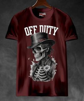 CAMISETA DE HOMBRFE LASAL OFFDUTY BURDEOS