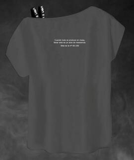 CAMISETA DE MUJER LASAL MAMA GRIS