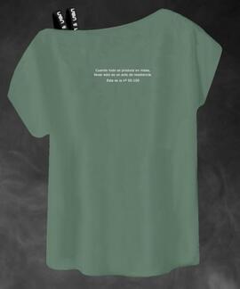 CAMISETA DE MUJER LASAL PRINT KAKI