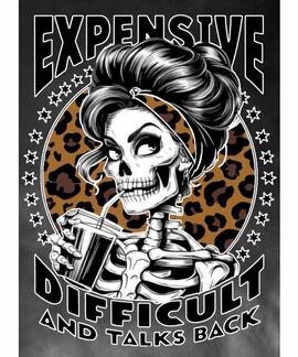 CAMISETA DE MUJER LASAL PRINT KAKI