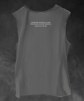 CAMISETA DE MUJER LASAL CHAOS GRIS