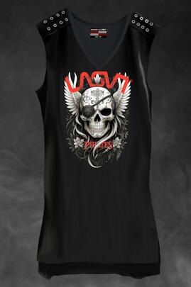 VESTIDO DE MUJER LASAL PATCH NEGRO