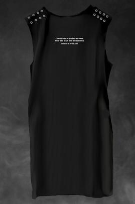 VESTIDO DE MUJER LASAL PATCH NEGRO