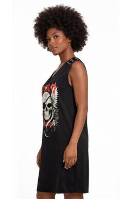 VESTIDO DE MUJER LASAL PATCH NEGRO