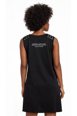 VESTIDO DE MUJER LASAL PATCH NEGRO