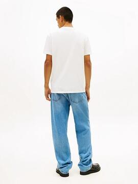 CAMISETA DE PUNTO CON LOGO DE FIRMA ECRU