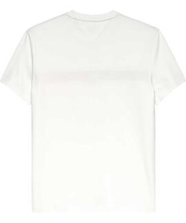 CAMISETA DE PUNTO CON LOGO DE FIRMA ECRU