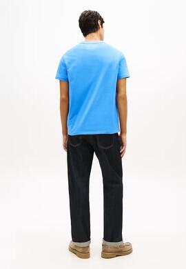 CAMISETA DE PUNTO CON LOGO DE FIRMA BLUE TWILIGHT