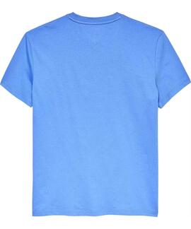CAMISETA DE PUNTO CON LOGO DE FIRMA BLUE TWILIGHT