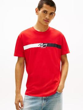 CAMISETA DE PUNTO CON LOGO DE FIRMA RAPID RED