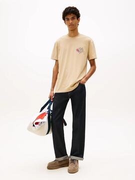 CAMISETA SIGNATURE REGULAR FIT CON LOGO TRASERO GENTLE GOLD