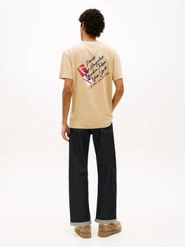 CAMISETA SIGNATURE REGULAR FIT CON LOGO TRASERO GENTLE GOLD