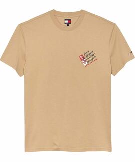 CAMISETA SIGNATURE REGULAR FIT CON LOGO TRASERO GENTLE GOLD