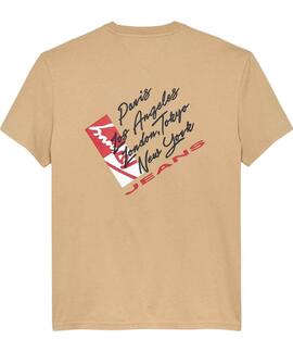 CAMISETA SIGNATURE REGULAR FIT CON LOGO TRASERO GENTLE GOLD