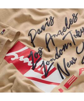 CAMISETA SIGNATURE REGULAR FIT CON LOGO TRASERO GENTLE GOLD