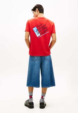 CAMISETA SIGNATURE REGULAR FIT CON LOGO TRASERO RAPID RED