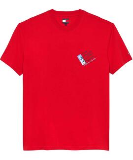 CAMISETA SIGNATURE REGULAR FIT CON LOGO TRASERO RAPID RED