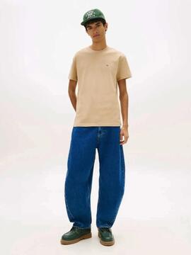 CAMISETA REGULAR FIT CON LOGO DE BANDERA GENTLE GOLD