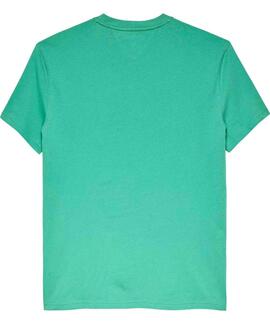 CAMISETA REGULAR FIT CON LOGO DE BANDERA BAHAMA GREEN