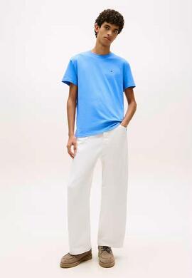 CAMISETA REGULAR FIT CON LOGO DE BANDERA BLUE TWILIGHT