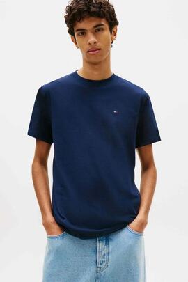 CAMISETA REGULAR FIT CON LOGO DE BANDERA DARK NIGHT NAVY