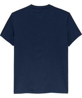 CAMISETA REGULAR FIT CON LOGO DE BANDERA DARK NIGHT NAVY