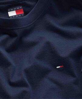 CAMISETA REGULAR FIT CON LOGO DE BANDERA DARK NIGHT NAVY
