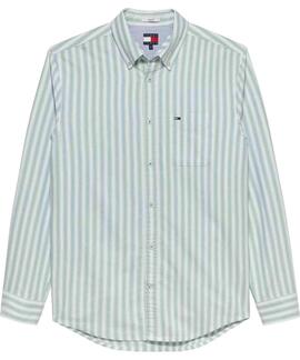 CAMISA OXFORD DE RAYAS REGULAR FIT BAHAMA GREEN ST