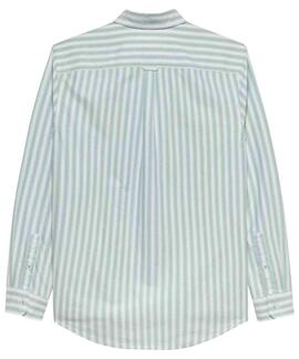 CAMISA OXFORD DE RAYAS REGULAR FIT BAHAMA GREEN ST