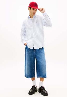 CAMISA OXFORD DE RAYAS REGULAR FIT BLUE TWILIGHT STRIPE