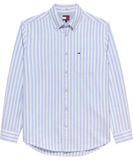 CAMISA OXFORD DE RAYAS REGULAR FIT BLUE TWILIGHT STRIPE